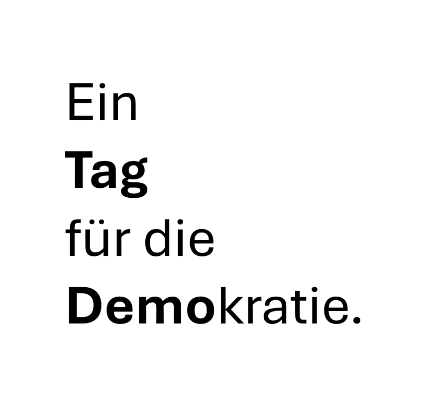 Mitmachen: Ein Tag für die Demokratie